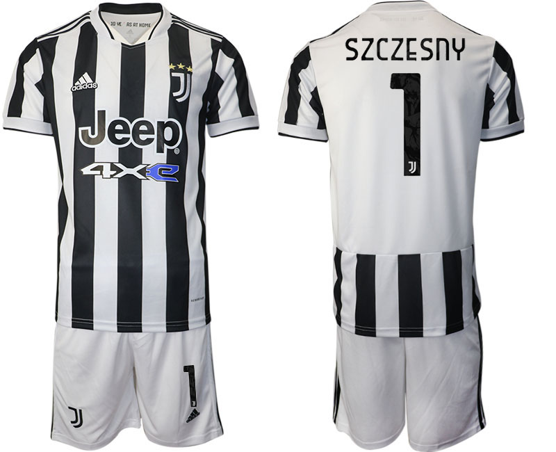 Men 2021-2022 Club Juventus home white #1 Adidas Soccer Jerseys->juventus jersey->Soccer Club Jersey